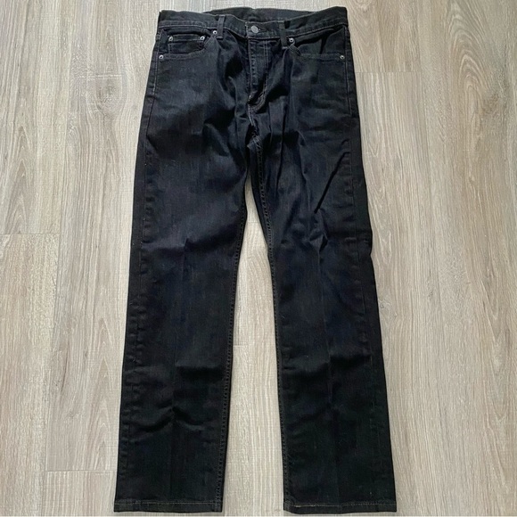 Levi’s 513 Black Denim Jeans W32 L30 - Picture 1 of 10